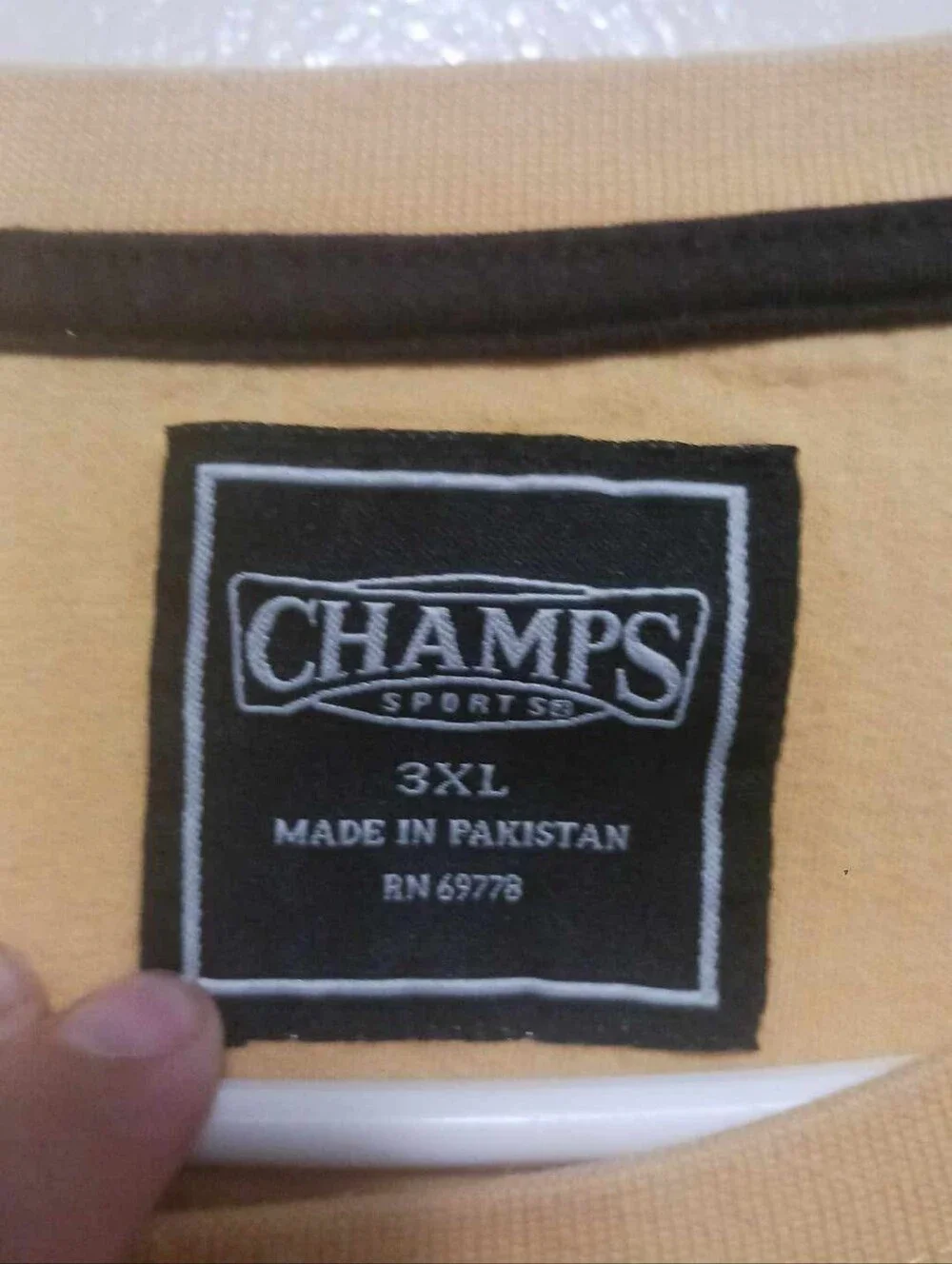 Champs Men's Mustard Yellow Crewneck Long Sleeve Waffle Knit Shirt 3xl A-34